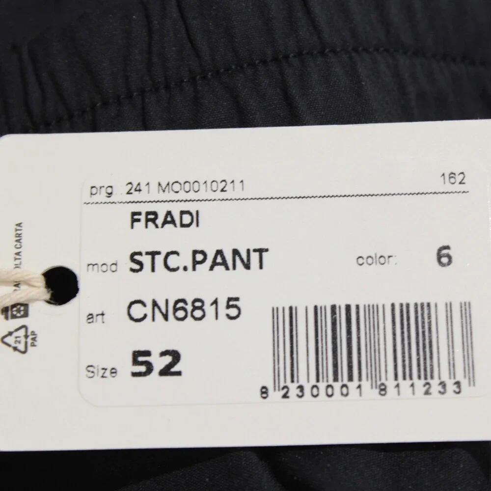Fradi NWT Chinos / Casual Pants Size 52 (US 36) in Blue Cotton Blend